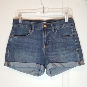 Old Navy Mid Rise Cuffed Denim Jean Shorts 2